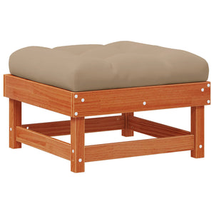 33-tlg. Garten Lounge Set Wachsbraun Kiefernholz