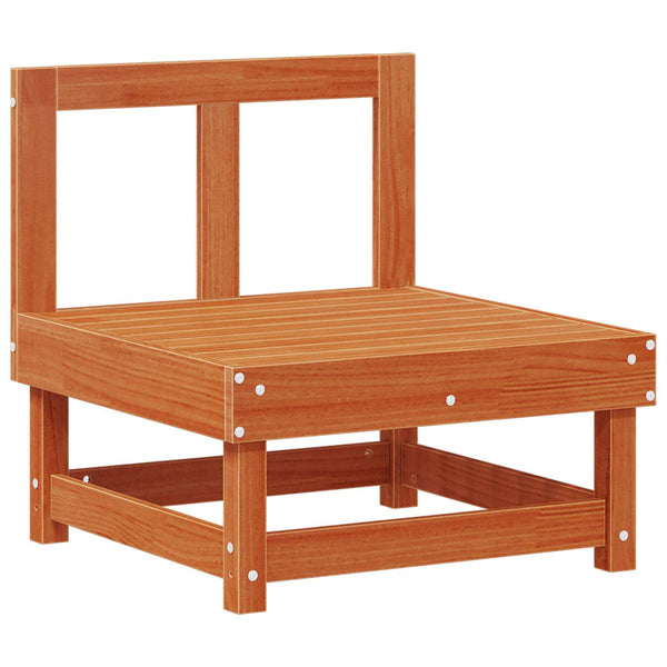Garten Lounge Set 5-teilig Kiefer Massivholz Wachsbraun