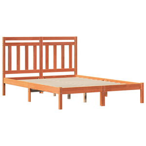 vidaXL Cadre de lit brun miel 205,5 x 155,5 x 100 cm bois de pin massif