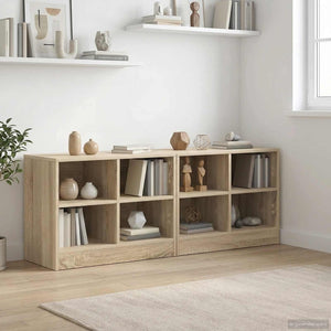 Bettschrank Sonoma-Eiche, 2er-Set