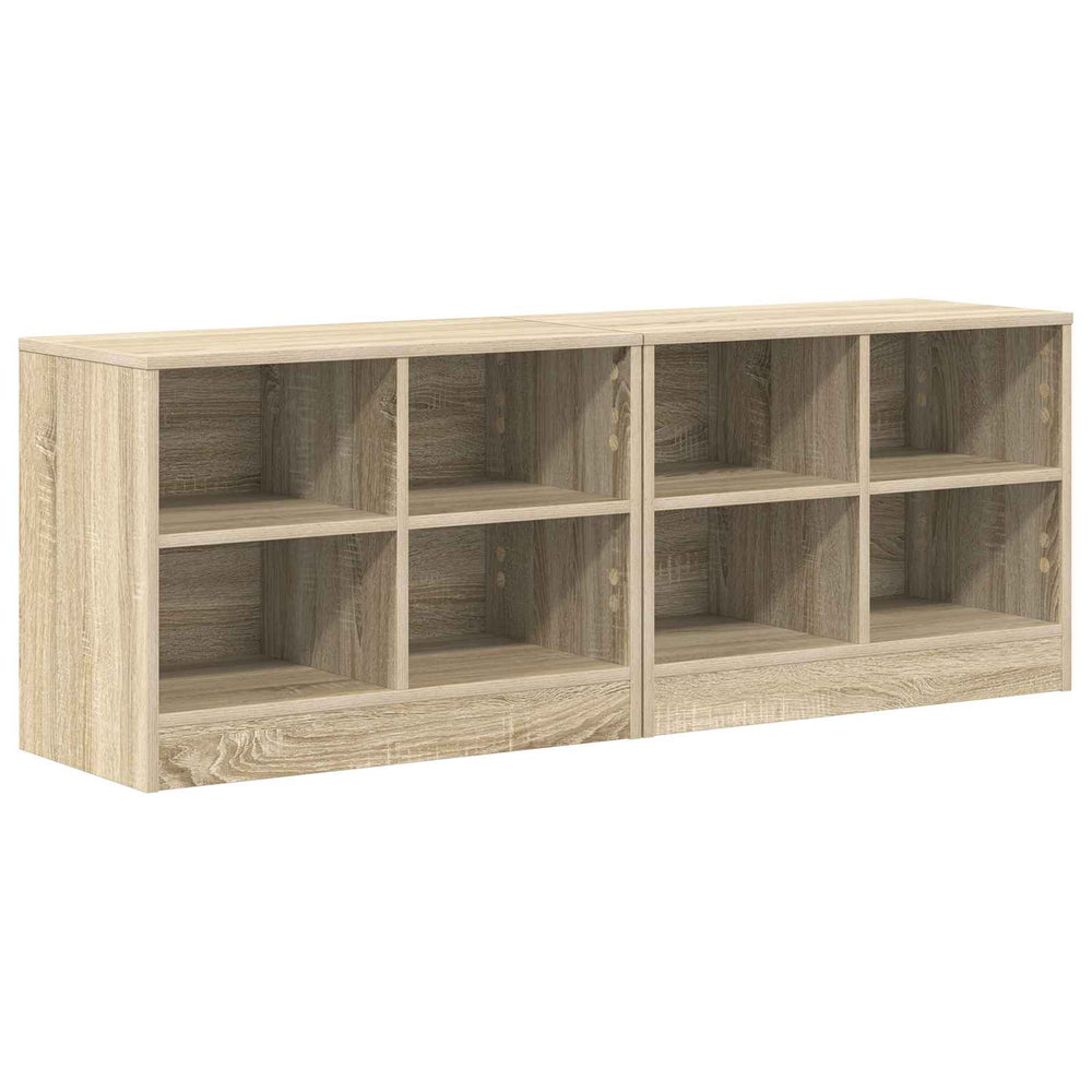 vidaXL Bedside cabinet 2 pcs Sonoma Oak 66 x 33 x 48 cm Engineered Wood