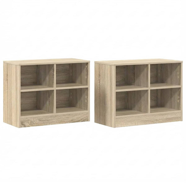 Bettschrank Sonoma-Eiche, 2er-Set