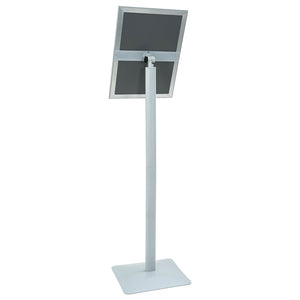 vidaXL Porte-affiches avec support Argent 32,5 x 27 x 126 cm en fonte