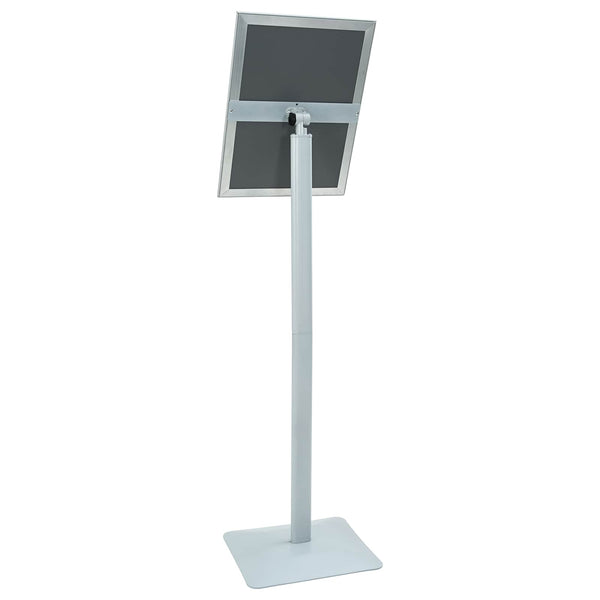 vidaXL Porte-affiches avec support Argent 32,5 x 27 x 126 cm en fonte