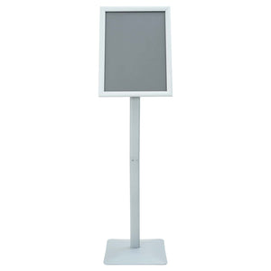 vidaXL Porte-affiches avec support Argent 32,5 x 27 x 126 cm en fonte