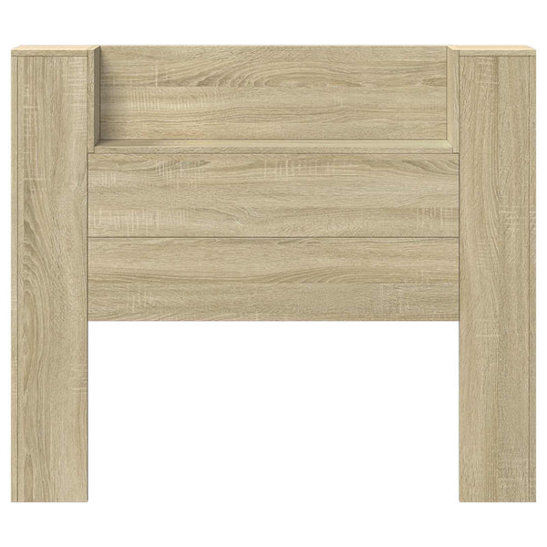 Kopfteil mit LED Regal Sonoma 120 cm