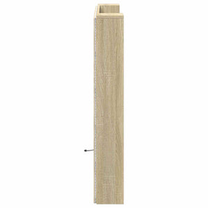 Kopfteil mit LED Regal Sonoma 120 cm