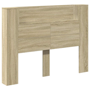Kopfteil Schrank mit LED Sonoma 140 cm