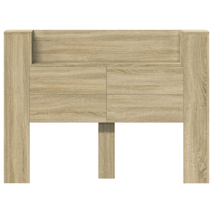 Kopfteil Schrank mit LED Sonoma 140 cm