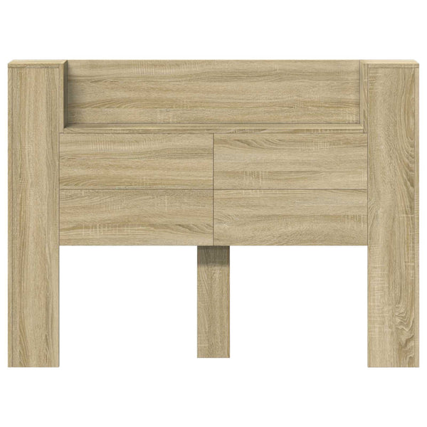 Kopfteil Schrank mit LED Sonoma 140 cm