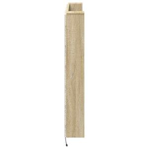 Kopfteil Schrank mit LED Sonoma 140 cm