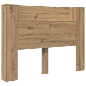 Kopfteil-Schrank mit LED Artisan-Eiche 140 cm