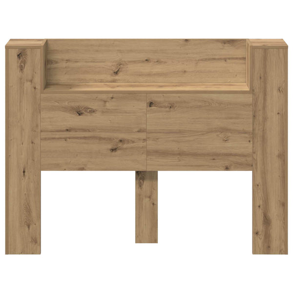 Kopfteil-Schrank mit LED Artisan-Eiche 140 cm