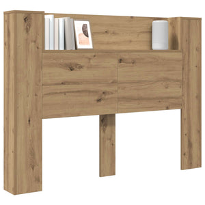 Kopfteil-Schrank mit LED Artisan-Eiche 140 cm