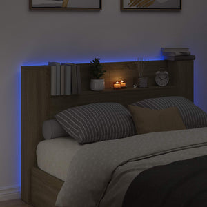 Kopfteil Schrank Sonoma mit LED 160cm