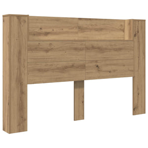 Kopfteil-Schrank mit LED Artisan-Eiche 160cm