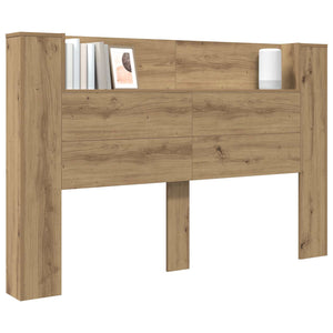 Kopfteil-Schrank mit LED Artisan-Eiche 160cm