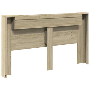 Kopfteil Schrank mit LED Sonoma 180cm