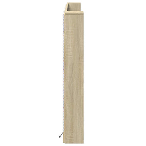 Kopfteil Schrank mit LED Sonoma 180cm