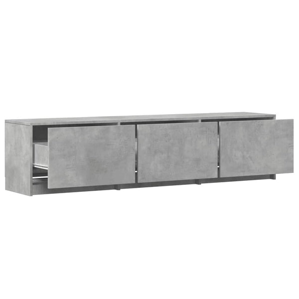 TV-Schrank mit LED Betonoptik 165cm