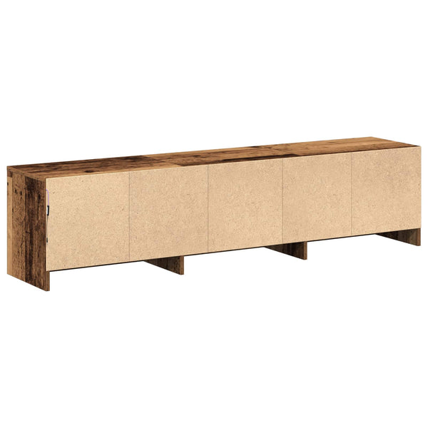 TV-Schrank mit LED Altholz Optik 165cm