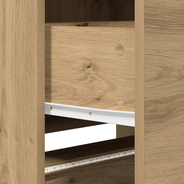 TV-Schrank Artisan Eiche mit LED 165cm