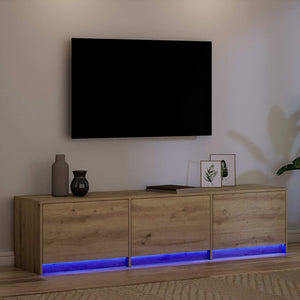 TV-Schrank Artisan Eiche mit LED 165cm
