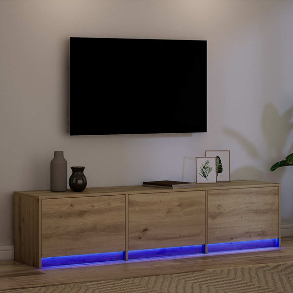 TV-Schrank Artisan Eiche mit LED 165cm