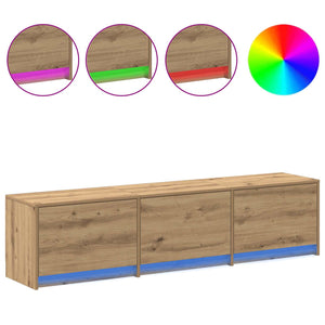 TV-Schrank Artisan Eiche mit LED 165cm