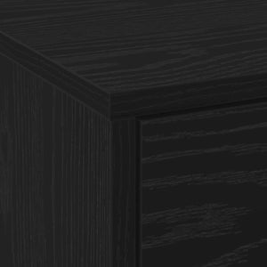 TV-Schrank Schwarz Eichenoptik 165 cm