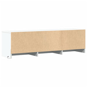 TV-Schrank Weiß mit LED 140cm