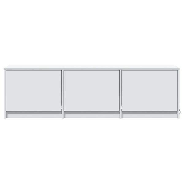 TV-Schrank Weiß mit LED 140cm