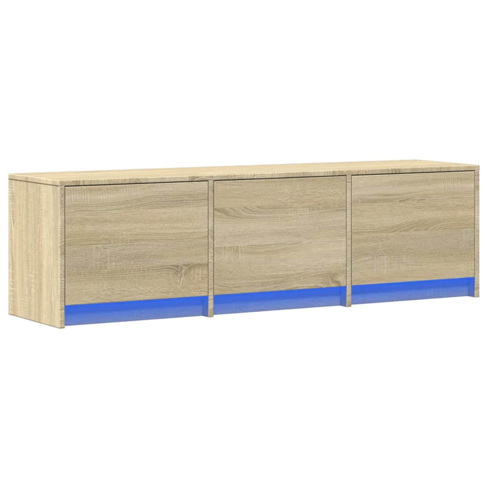 TV-Schrank mit LED Sonoma, 140 cm