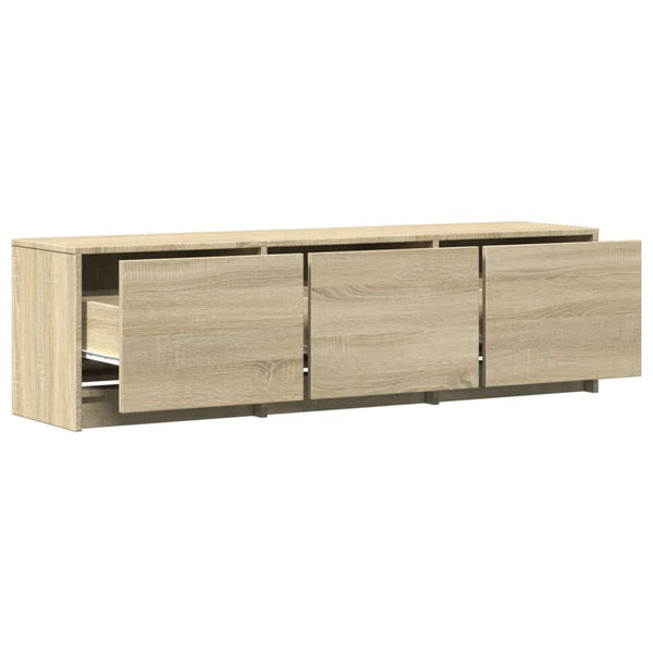 TV-Schrank mit LED Sonoma, 140 cm