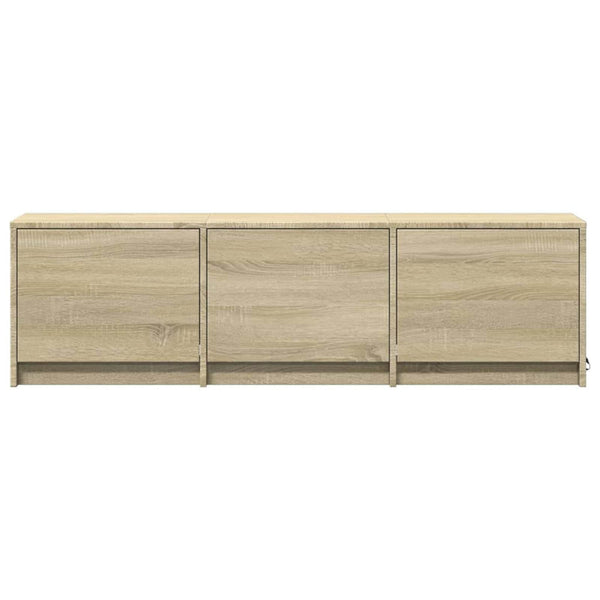 TV-Schrank mit LED Sonoma, 140 cm