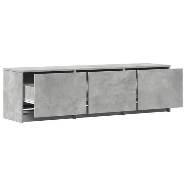 TV-Schrank mit LED Betonoptik 140cm