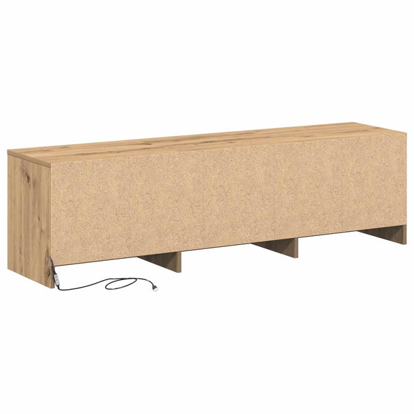 TV-Schrank Artisan Eiche mit LED 140cm