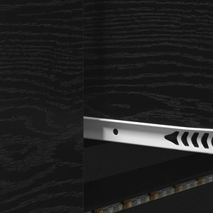 TV-Schrank Schwarz Eichenoptik 140 cm