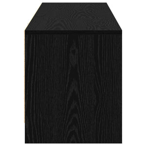 TV-Schrank Schwarz Eichenoptik 140 cm