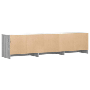 TV-Schrank mit LED, Grau Sonoma, 165 cm