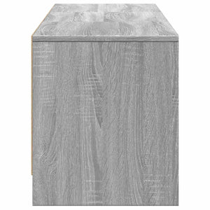 TV-Schrank mit LED, Grau Sonoma, 165 cm