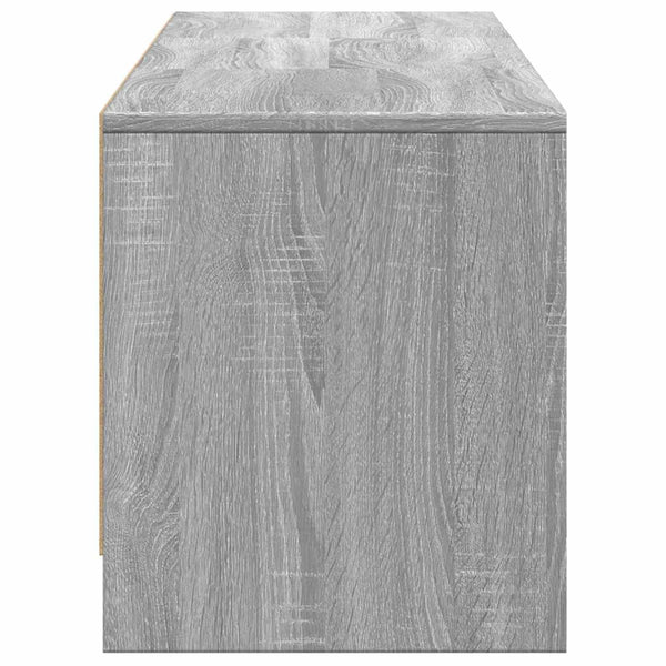 TV-Schrank mit LED, Grau Sonoma, 165 cm