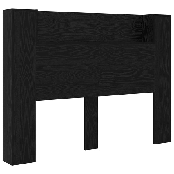 Kopfteil mit LED Schwarze Eiche 140 cm