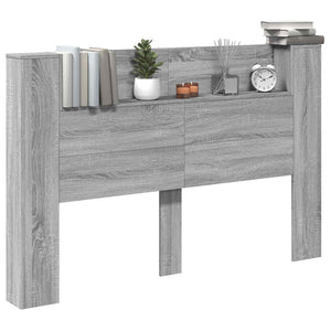 Kopfteil mit LED Grau Sonoma 160cm