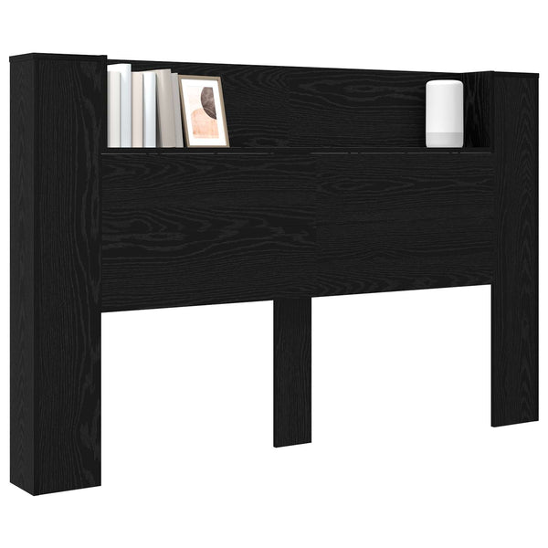Kopfteil mit LED Schwarze Eiche 160 cm