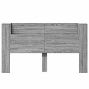 Kopfteil Schrank mit LED Grau 180cm