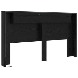 Kopfteil mit LED Schwarze Eiche 180 cm