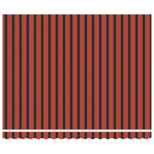 Einziehbare Markise, Orange & Schwarz, 400x300cm