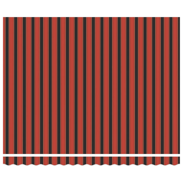 Einziehbare Markise, Orange & Schwarz, 400x300cm