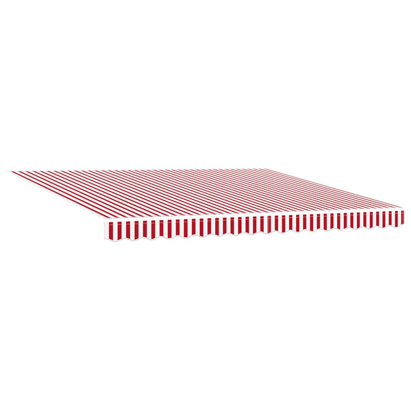 Einziehbare Markise Rot/Weiß 400x300 cm